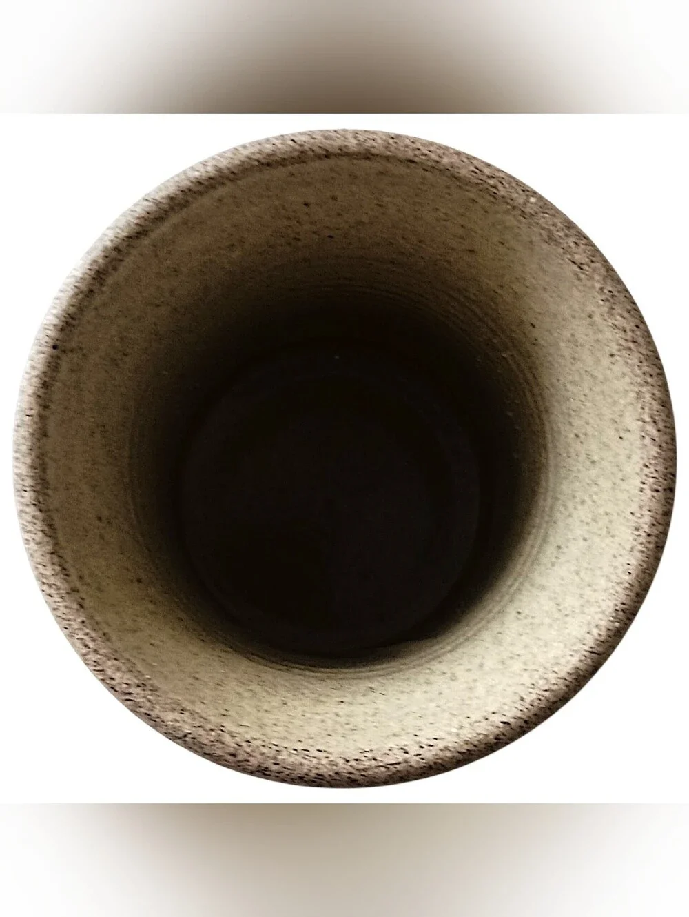 Vtg Mattison Studio Pottery Vase Wheat Grass Neutral Organic Wabi Sabi Farmhouse